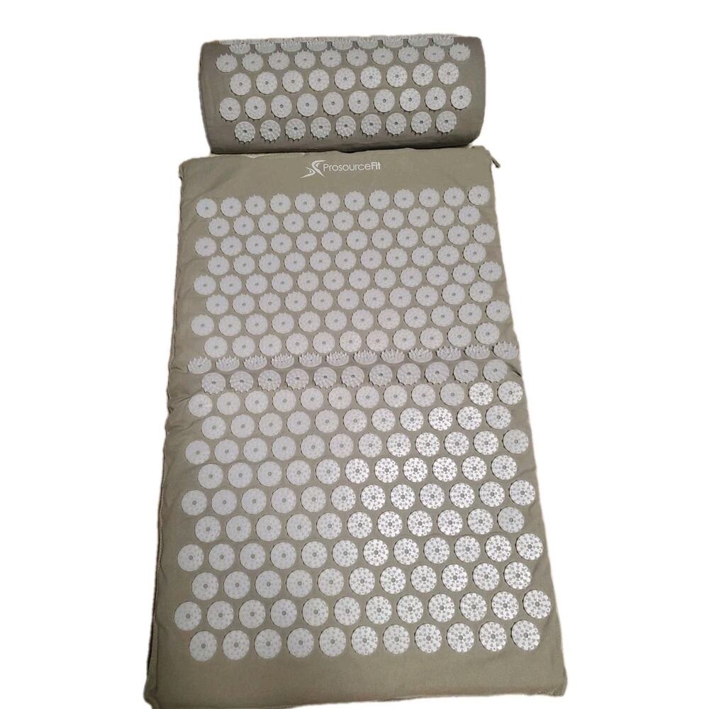 ProsourceFit Acupressure Mat Grey Back/Neck Pain Relief